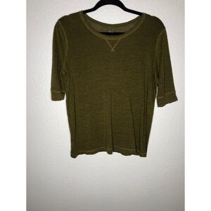 Ann Taylor LOFT Knit Olive Green Shirt